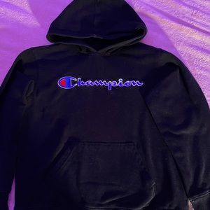 Champion Youth Black Hoodie